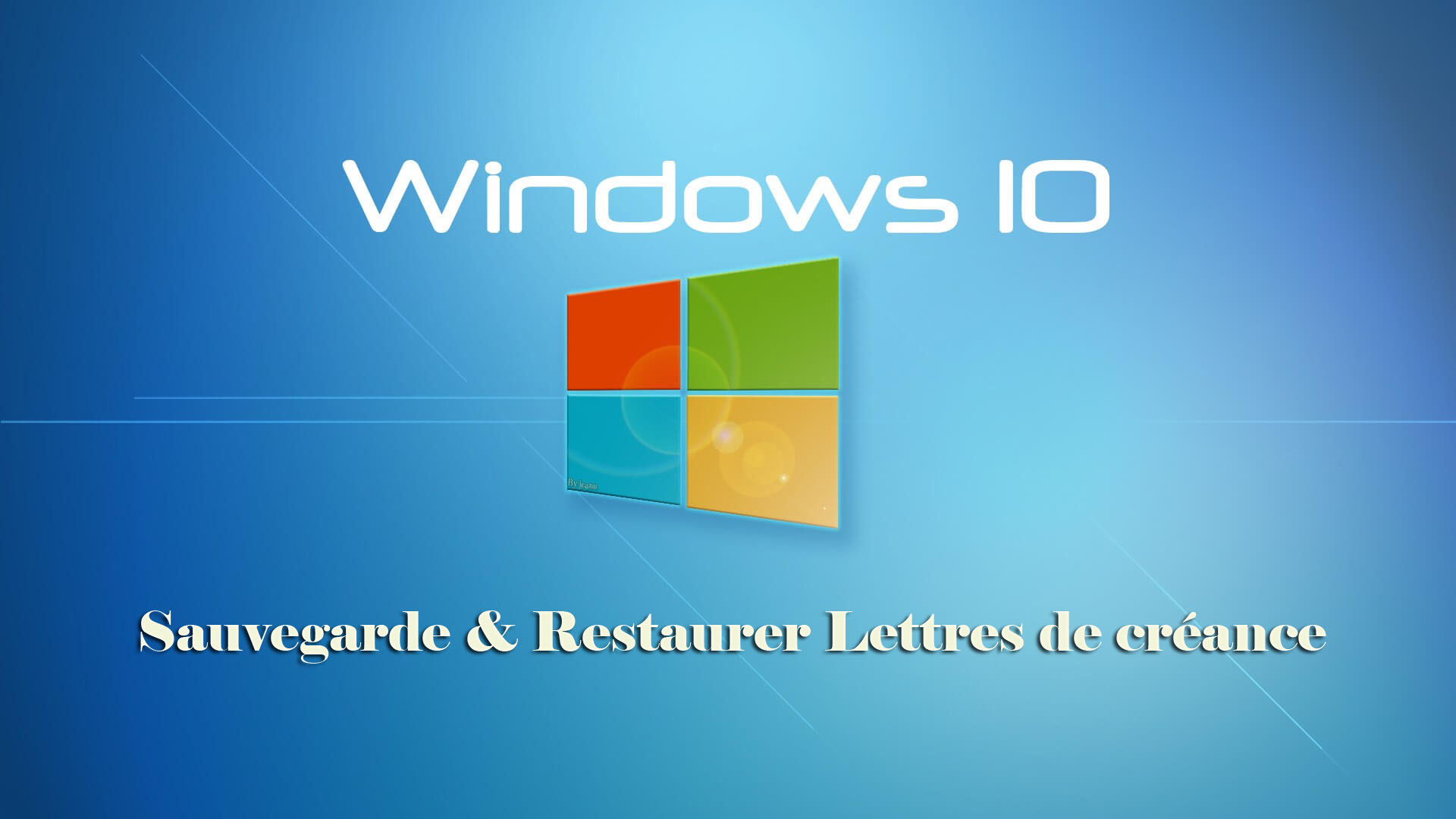 Étapes à Sauvegarde et Restaurer Lettres de créance Dans Windows 10