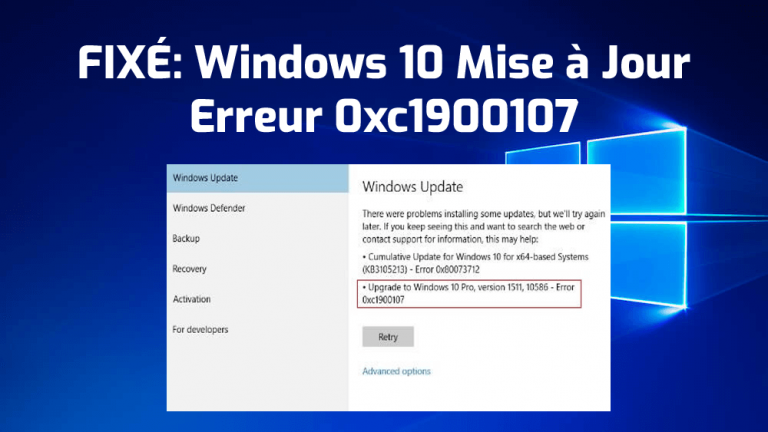 0xc1900107 ошибка обновления windows 10