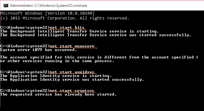 défenseur Windows ne fonctionne pas le code d'erreur 0x800b0100
