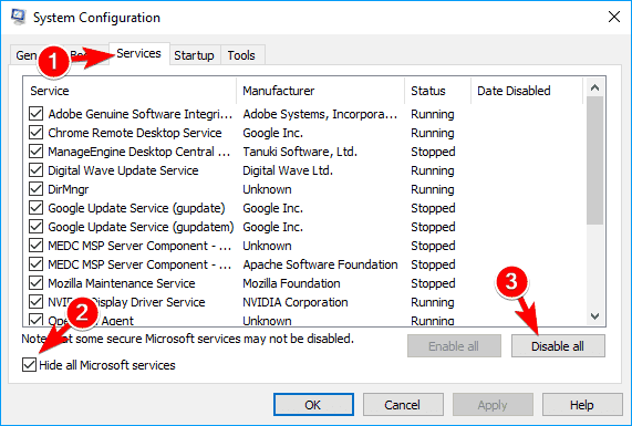 erreur de mise à jour Windows 10 0x80071160