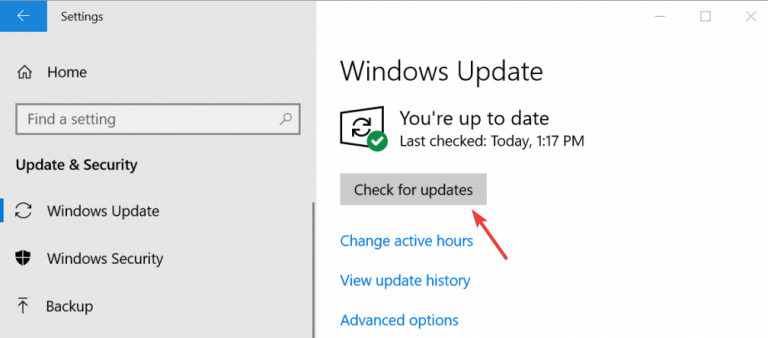 corriger l’erreur de mise à jour Windows 10 0x8007116