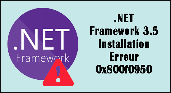 .NETframework 3.5 Installation Erreur 0x800f0950