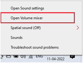 mélangeur Open Volume