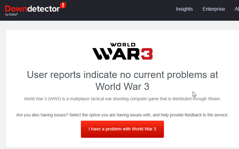 World War 3 Aller chercher des données
