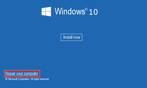 Correction du démarrage UEFI dans Windows 10