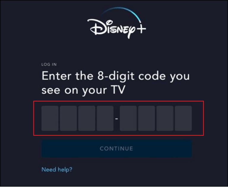 Disneyplus.com Connexion/Commencer Code à 8 chiffres