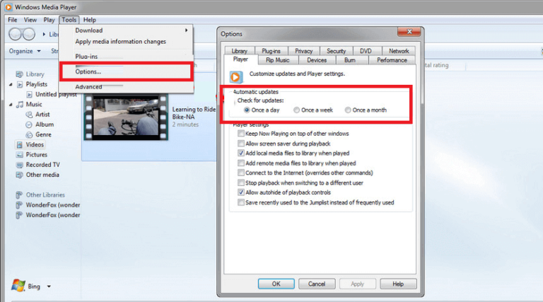 Les vidéos 4k ne sont pas lues sur Windows Media Player Legacy