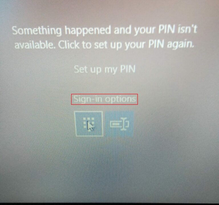 Quelque chose s'est mal passé et votre code PIN n'est pas disponible